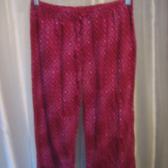 Nautica Blue Sleepwear Dark Pinks Drawstring Lounge Capri's Sz L Pre-Owned - Picture 1 of 5